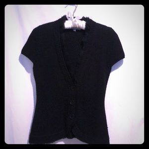 Black classiques entier short sleeve sweater